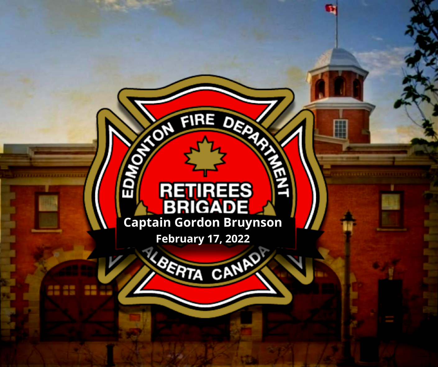Retired Captain Gordon Bruynson passed away 